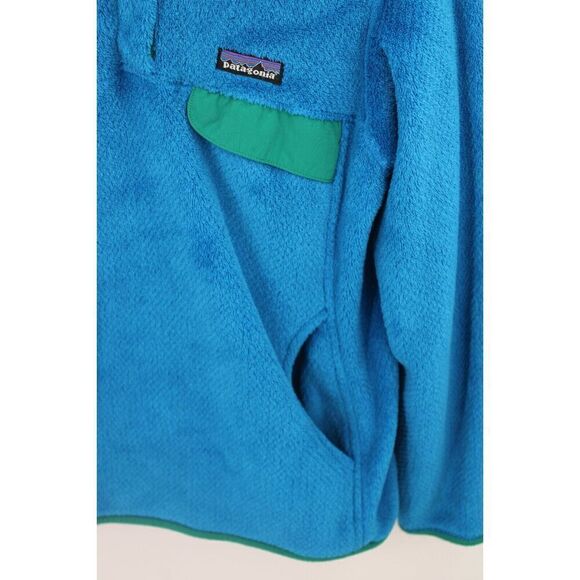Patagonia Womens Re-Tool Snap-T Fleece Pullover Polartec Teal Blue Size Medium - Picture 4 of 8